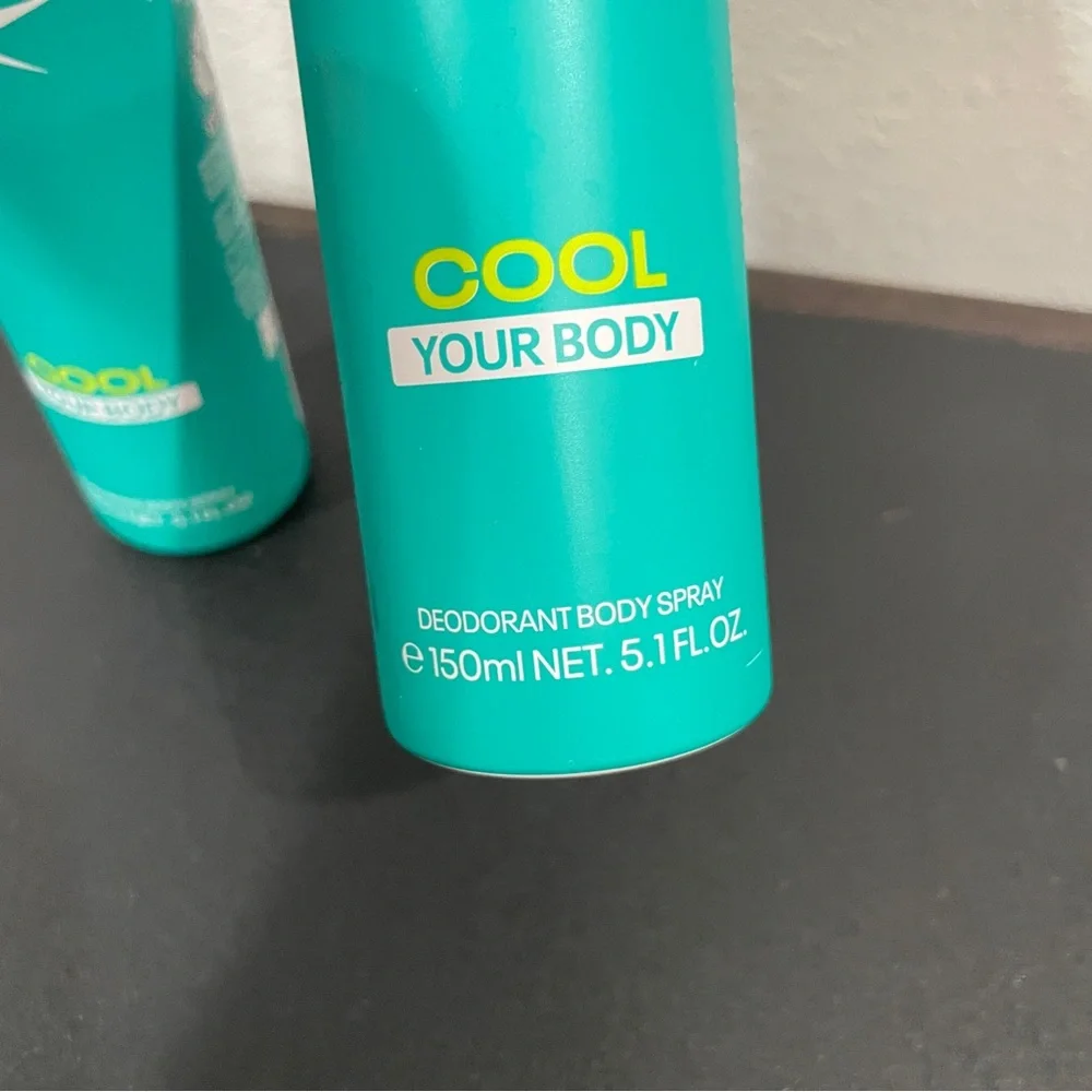 NEW Reebok Cool Your Body Deodorant Body Spray 5.1 oz Set of 2 Fresh Sport Scent